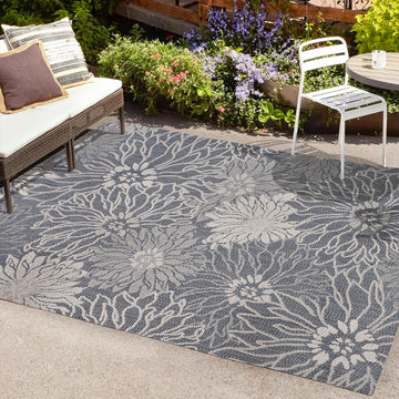 Bahamas Modern All-over Floral Indoor/outdoor Area Rug